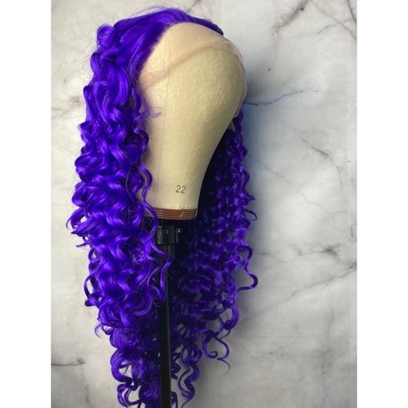Purple Wig,Violet Purple Wig - Picture 4 of 9